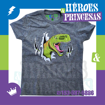 REMERA DINOSAURIO