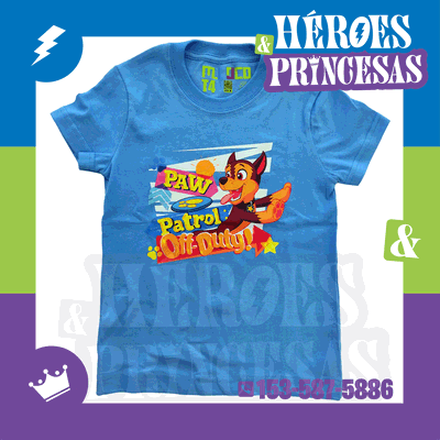 REMERA PAW PATROL "CHASE OFF DUTTY!"