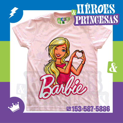 REMERA BARBIE CORAZON