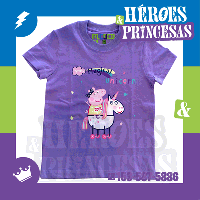 REMERA PEPPA PIG UNICORNIO