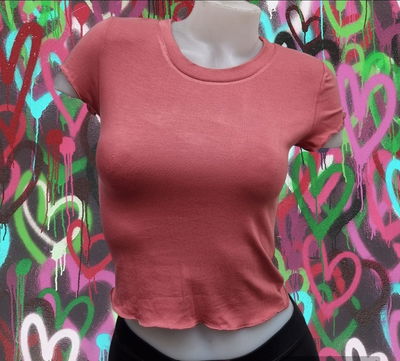 Remera Corta Cuello Redondo