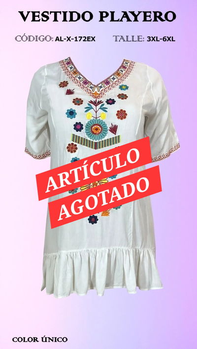 Vestido Bordado Playero