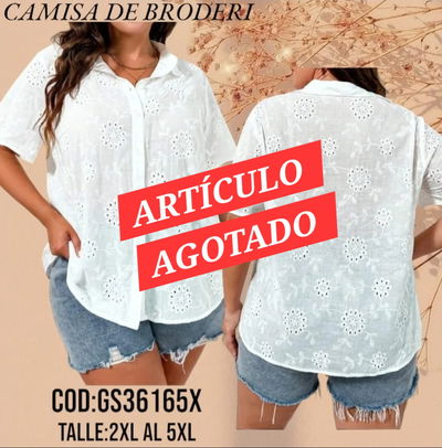 Camisa M/C Broderi 