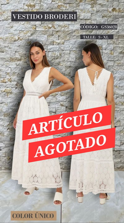 Vestido Largo de Broderi 