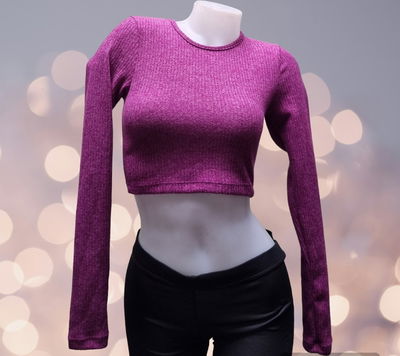 Crop Top Cuello Redondo 