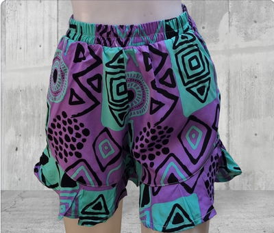 Short Con Volados Estampado