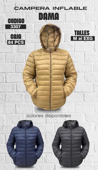 Campera Inflable Con Capucha