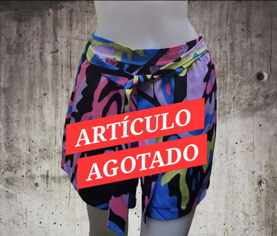 Short Con Lazos Estampado