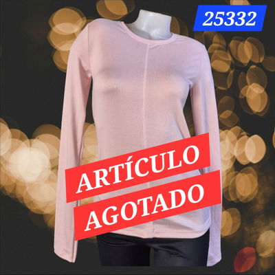Remera Cuello Redondo Bordado Delantera y Espalda 