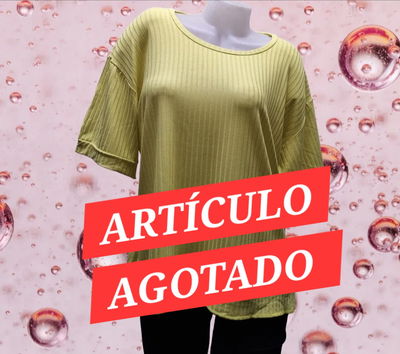 Remera Cuello Redondo Recorte Ruedo