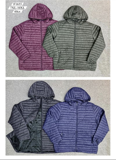 Campera Inflable Con Capucha Talle Especial