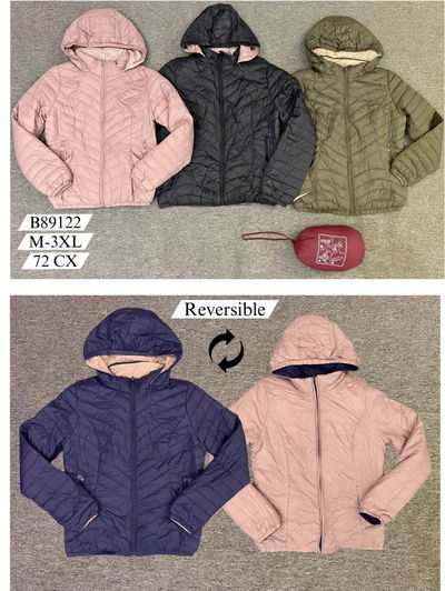 Campera Inflable Con Capucha Reversible