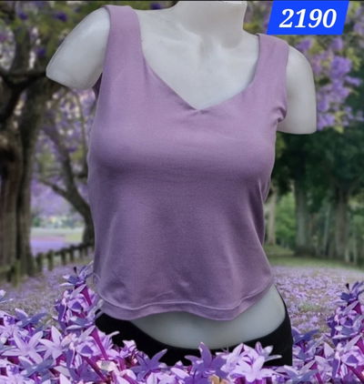 Musculosa Doble Pechera Cuello V