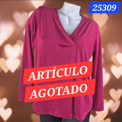 Remera Cuello V Tablón Delantero
