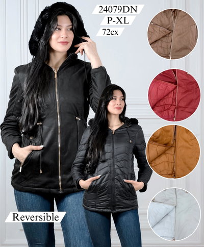 Parka Reversible Gamuzada