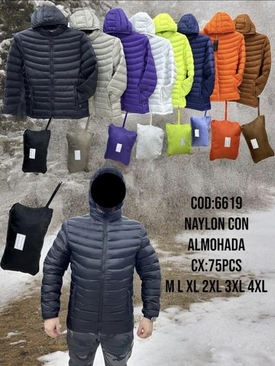 Campera Con Capucha Naylon Con Almohada