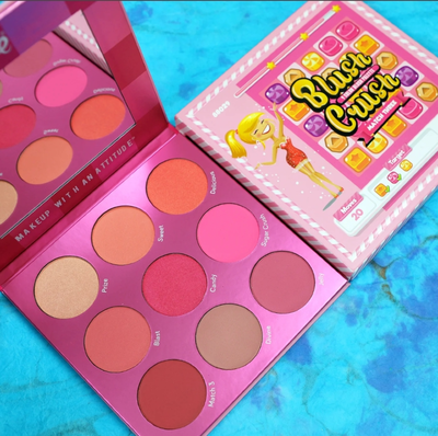 Blush Crush 9 Color Blush Palette - Match Three by Rude Cosmetics