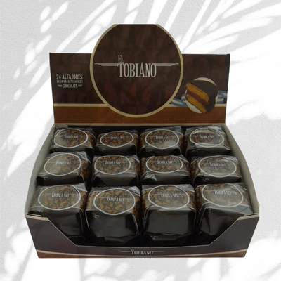 Alfajorcitos de Chocolate Tobiano x1 caja