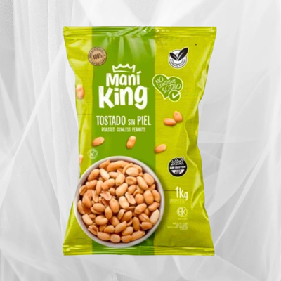 Maní King Tostado Sin Sal x1kg 