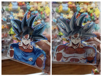Goku y Goku ultra instinto Sticker 3D Dragon Ball 01