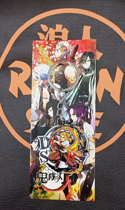 Rengoku Llavero Metálico Tipo Spiner Anti-Stres Kimetsu no Yaiba - Demon Slayer 