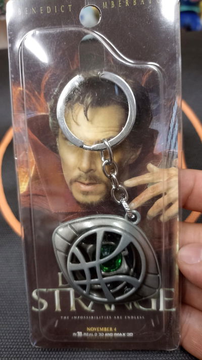 Llavero el Ojo de Agamotto, Dr Strange Marvel Plateado