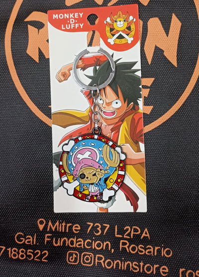 Chopper Llavero Metálico Tipo Spiner Anti-Stres One Piece