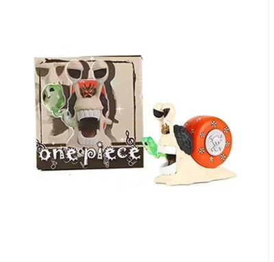 Brook Den Den Mushi Figura 7-8cm One Piece con caja