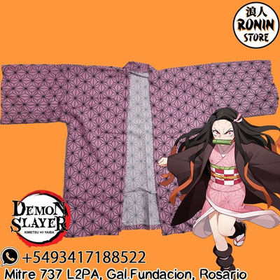 Nezuko Haori / Kimono talle único Kimetsu no Yaiba - Demon Slayer