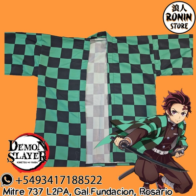 Tanjiro Haori / Kimono talle único Kimetsu no Yaiba - Demon Slayer