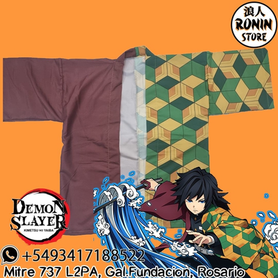 Tomioka Haori / Kimono talle único Kimetsu no Yaiba - Demon Slayer