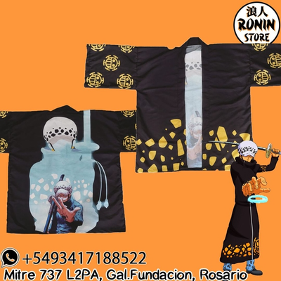 Trafalgar Law Haori / Kimono Ilustrado talle único One Piece