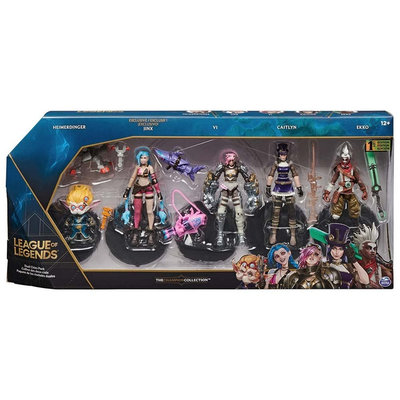 Set 5 Figuras Originales League Of Legends LOL