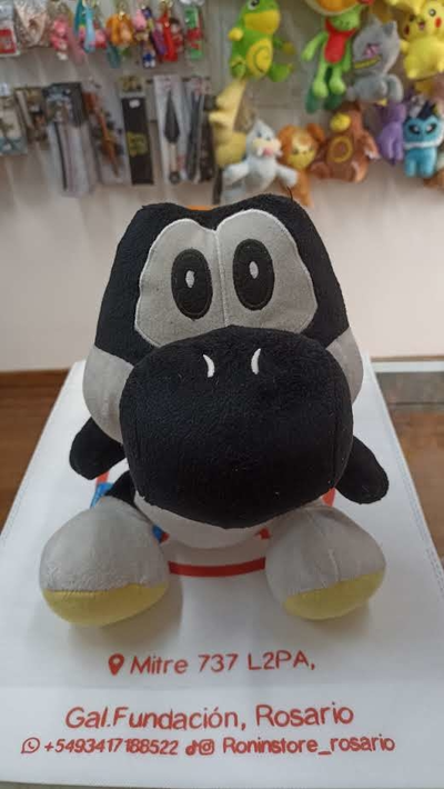 Yoshi Negro Peluche grande Mario