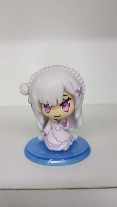 Emilia Chibi Tradicional Gashapon Figura Re Zero