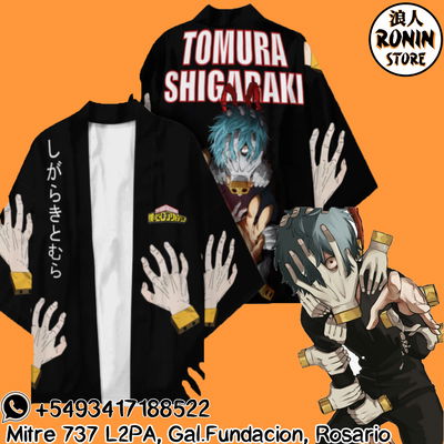 Tomura Shigaraki Haori / Kimono Ilustrado talle único My Hero Academia