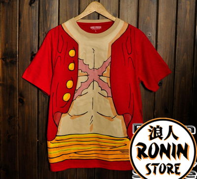 Luffy One Piece Remera Original Japonesa con holograma de Toei Animation Talle M