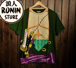 Zoro One Piece Remera Original Japonesa con holograma de Toei Animation Talle L