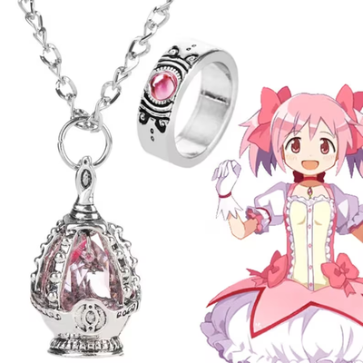 Madoka Collar y Anillo Puella Magi Madoka Magica