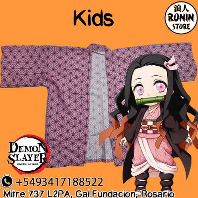 Nezuko Haori / Kimono Kids Kimetsu no Yaiba - Demon Slayer