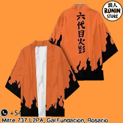 Naruto Hokage 2 Haori / Kimono talle único