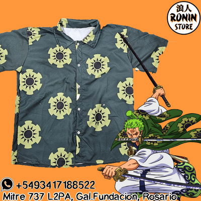 Camisa Zoro Wano One Piece