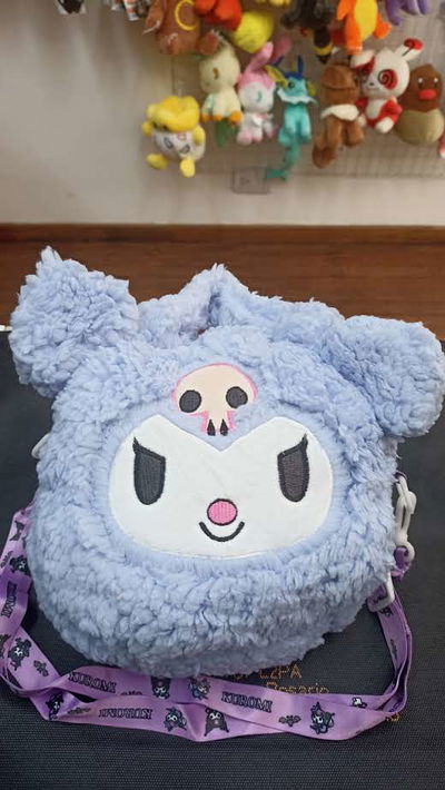 Kuromi Cartera Bolso de Peluche Sanrio 