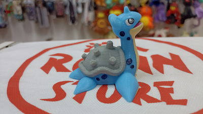 Lapras Pokemon 3D pintado a mano -5cm aprox