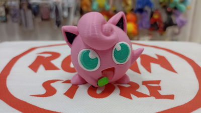 Jigglypuff Pokemon 3D pintado a mano -5cm aprox