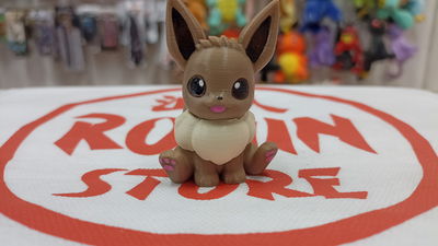 Eevee Pokemon 3D pintado a mano -5cm aprox