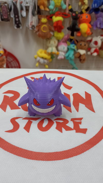 Gengar Pokemon 3D pintado a mano -5cm aprox