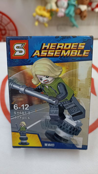 Black Widow - Viuda Negra - Figura Simil Lego Marvel 