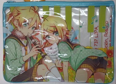 Funda - Carpeta - Folio - Bolso + Llavero Vocaloid Len y Rin Original Japonesa 02