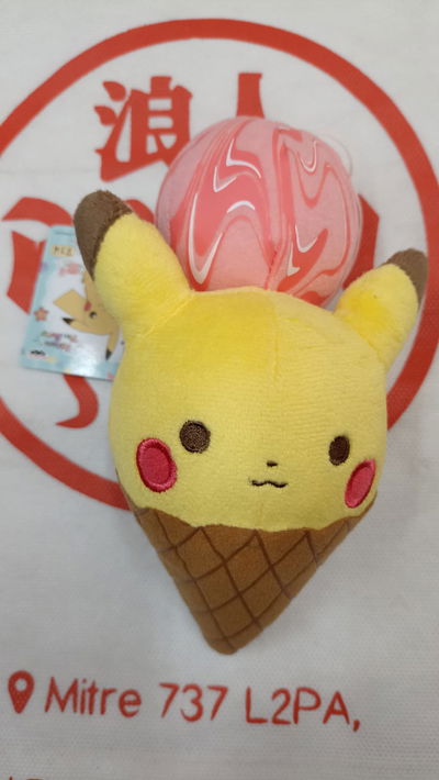 Pikachu Ice Cream peluche llavero Pokemon Tea Party Original BANPRESTO